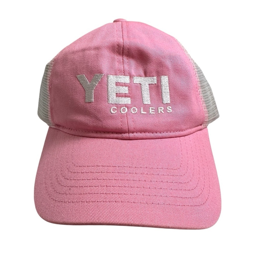 NWOT Yeti Coolers Bubblegum Pink & White Mesh Hat